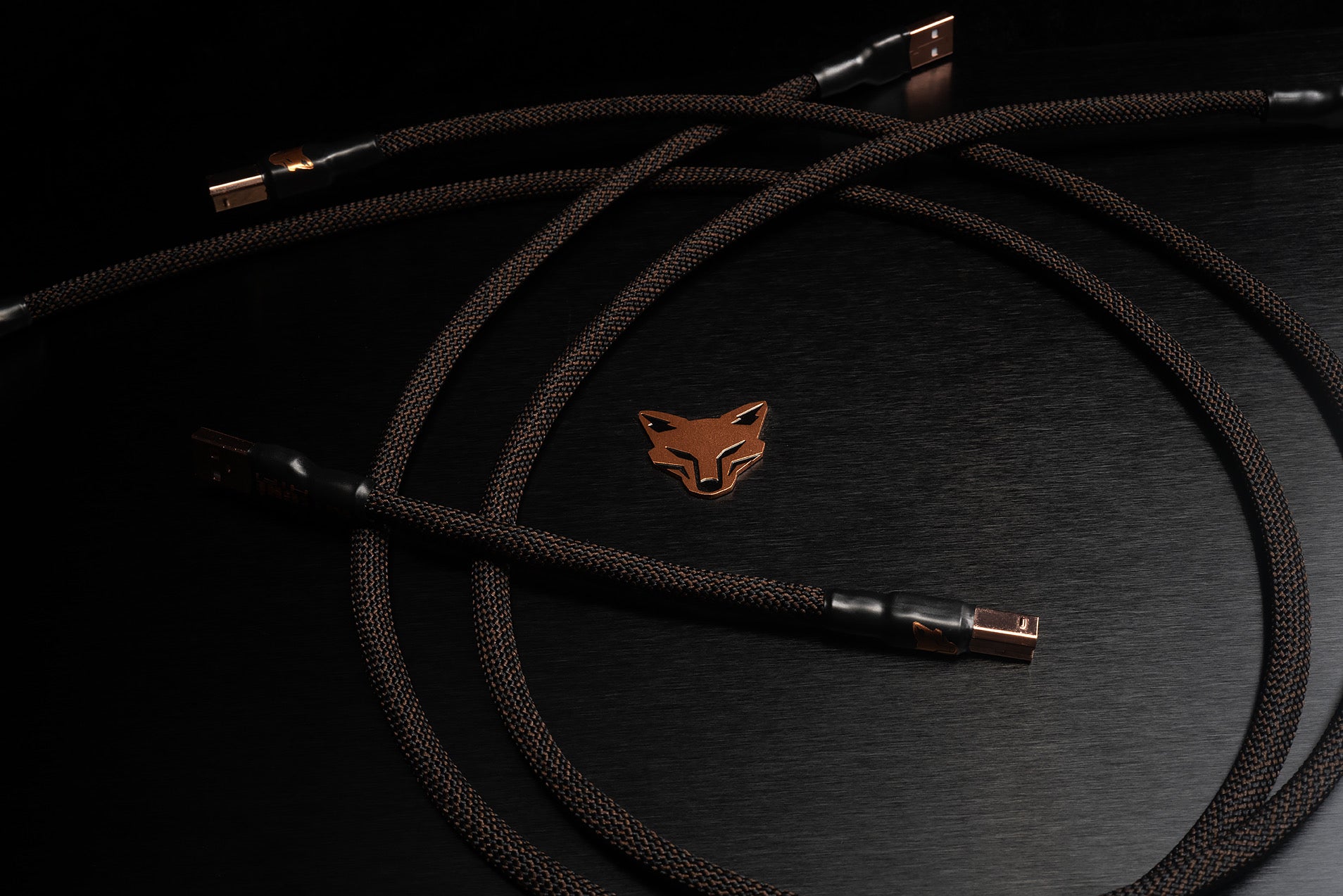 KTE (KitsuneCables) Premium USB Cable (Rose Gold, A - B)