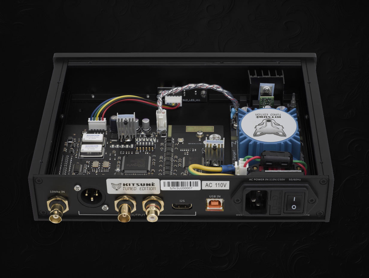 KTE SU-2 : Kitsune Tuned Edition – DSD1024 USB Digital Interface Femto second clock Interface – 3.2uV/2.0uV output noise, 125db PSRR
