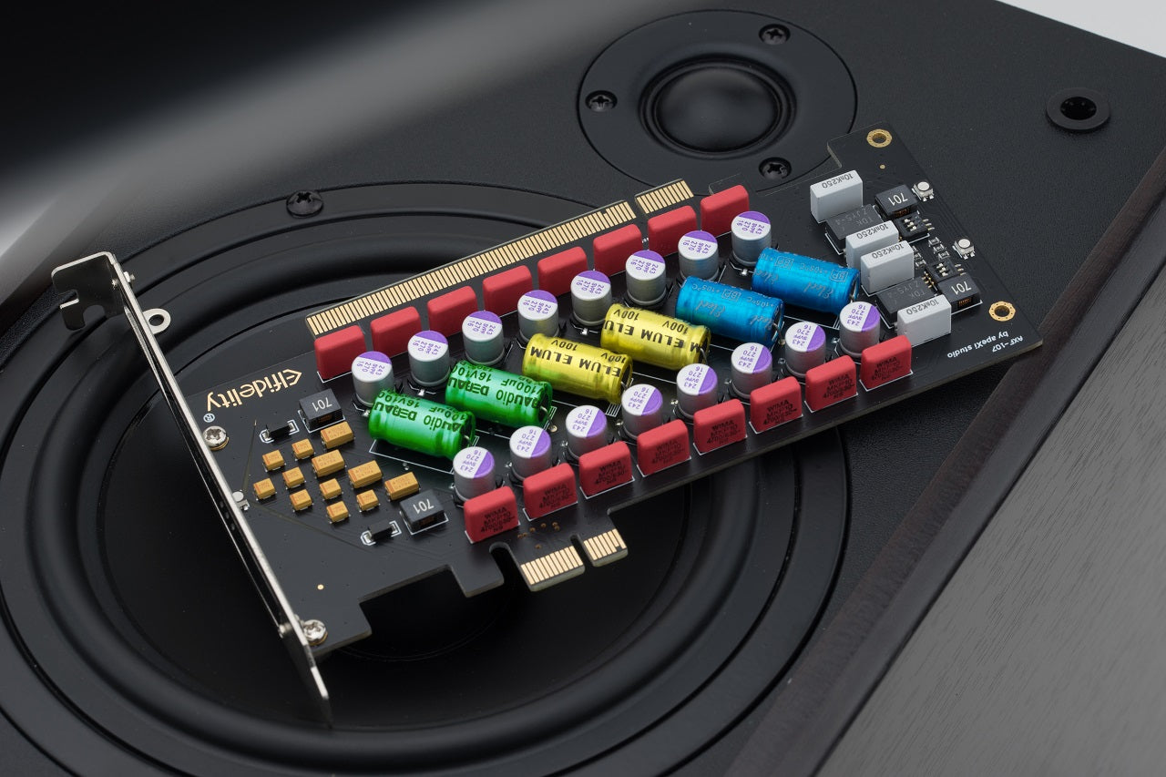 Elfidelity AXF-107 “Magician” PCI-E 1x / 16x [Rainbow Sugar Max] power purification HiFi PC audio – PC Filter card
