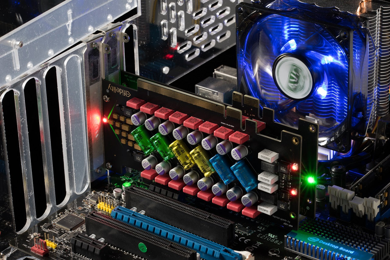 Elfidelity AXF-107 “Magician” PCI-E 1x / 16x [Rainbow Sugar Max] power purification HiFi PC audio – PC Filter card