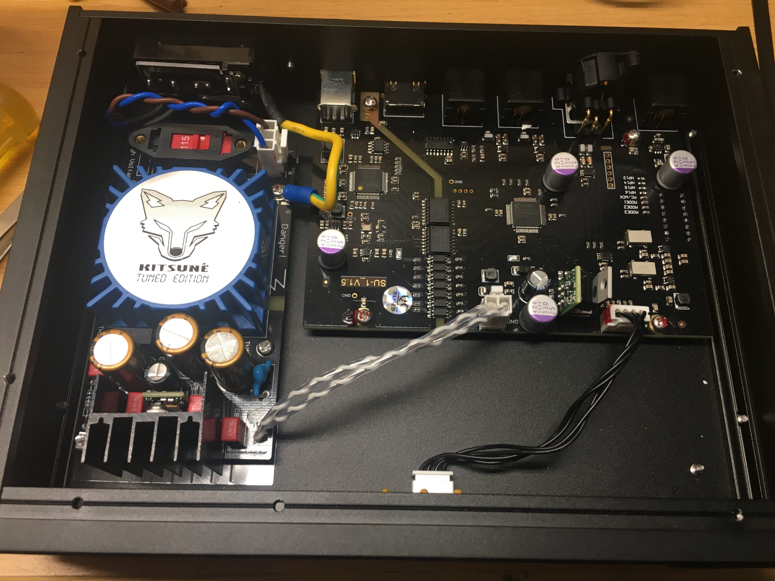 KTE SU-1 DDR (dual discrete regulators): Kitsune Tuned Edition – 3.2uV/2.0uV output noise, 125db PSRR, USB Digital to Digital Convertor XMOS XU208 CPLD DSD512