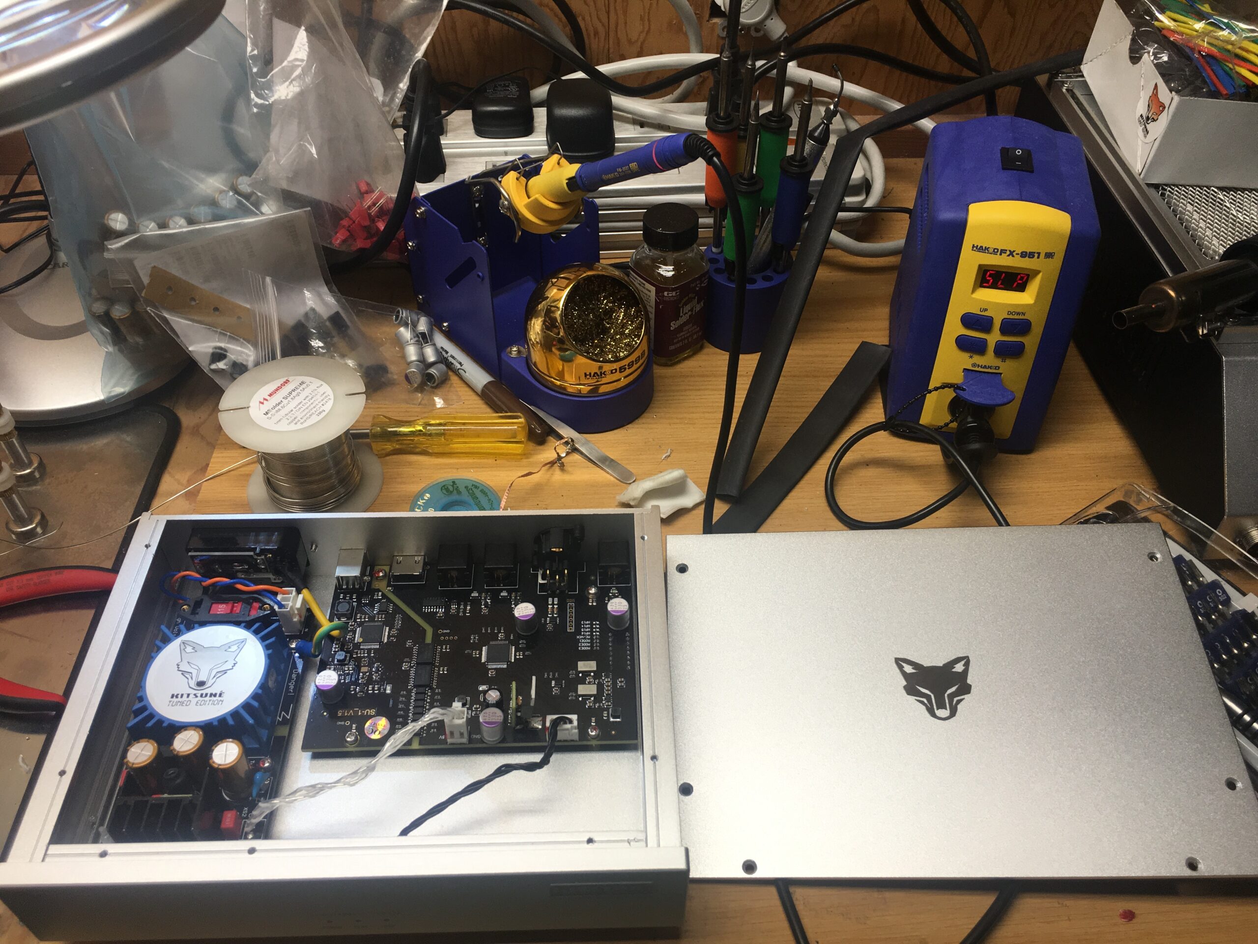 KTE SU-1 DDR (dual discrete regulators): Kitsune Tuned Edition – 3.2uV/2.0uV output noise, 125db PSRR, USB Digital to Digital Convertor XMOS XU208 CPLD DSD512