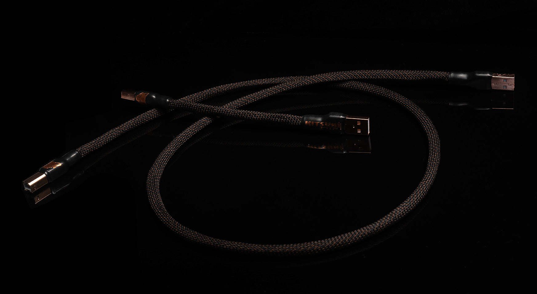 KTE (KitsuneCables) Premium USB Cable (Rose Gold, A - B)